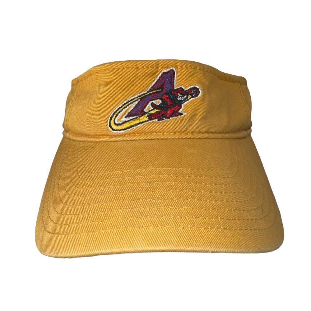 Akron Aeros Orbit The Space Cat Minor League Baseball Vintage Visor Adjustable O
